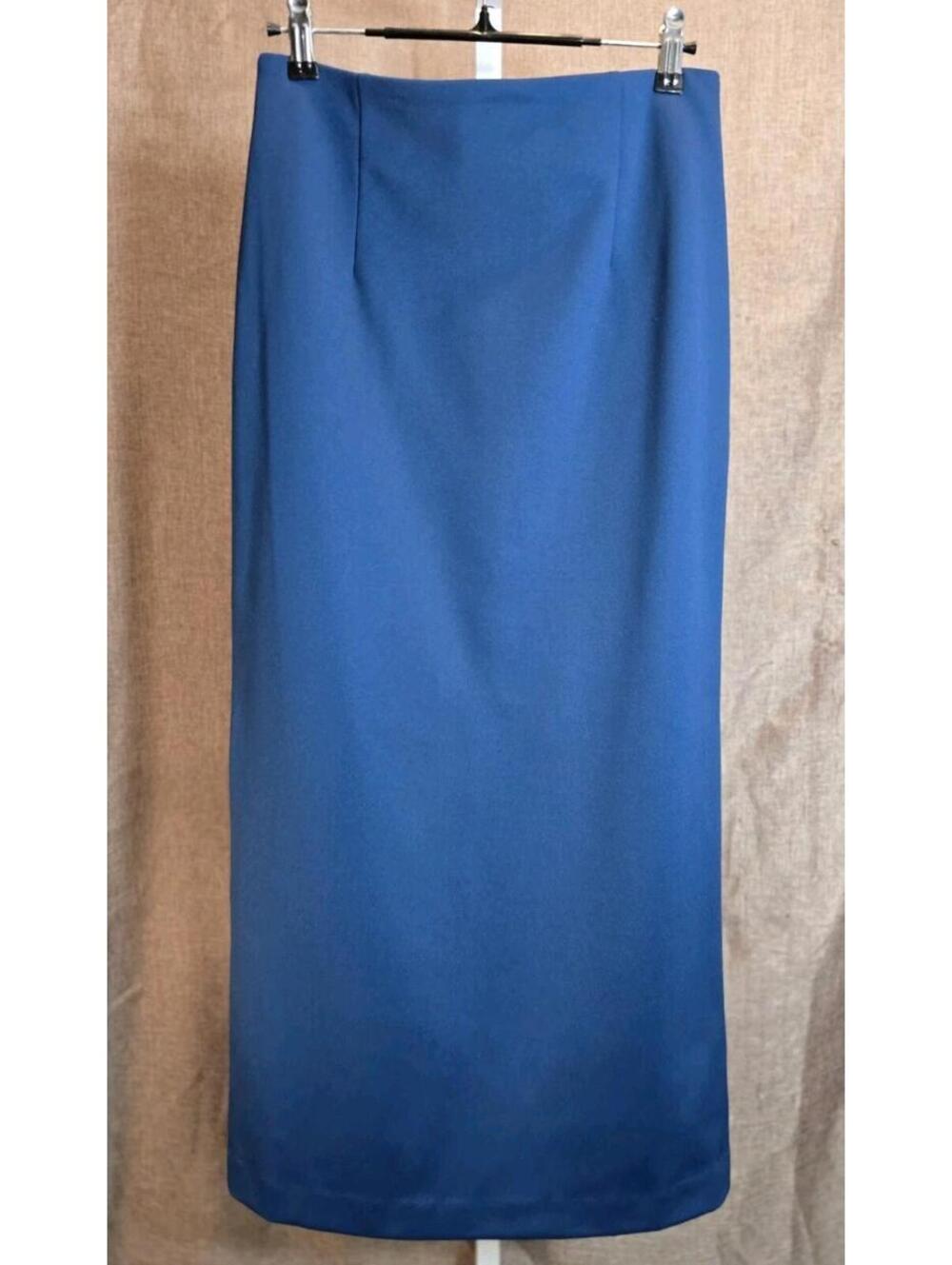 Blue Tibi Structured Knit Pencil Skirt Size 2